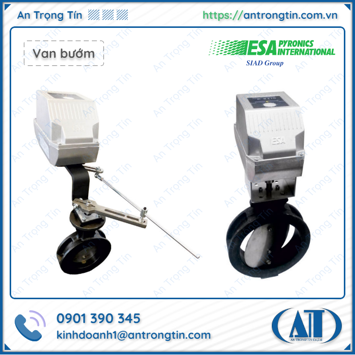 Van bướm TBV D ESA Pyronics chính hãng Van bướm TBV D ESA Pyronics