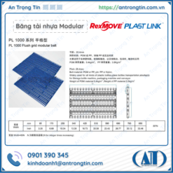 Băng tải nhựa RexMOVE PL 7100 / PL 1000 / PL 900 / PL 800
